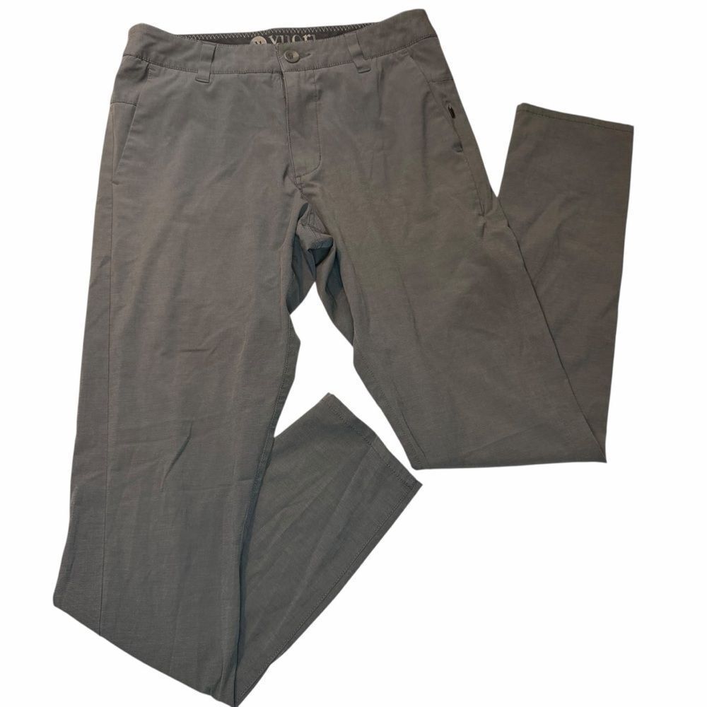 Vuori The Rise The Shine Flat Front Aim Grey Pant’s Style V431 Men's Sz 28